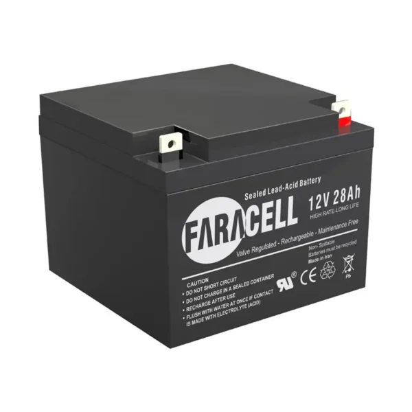 باتری یو پی اس 12 ولت 28 آمپر فاراتل Faracell 12V28AH