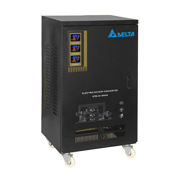 استابلایزر 30 کاوا سه فاز سرووموتوری | استابلایزر دلتا سه فاز STB-33-30KVA | استابلایزر 40 آمپر